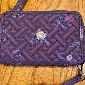 NWOT Lug Quickstep Wallet / Crossbody in Floret Purple